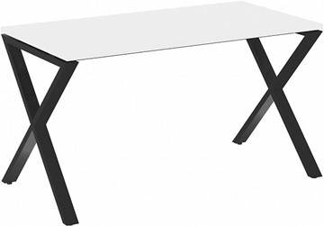 Письменный стол Loft VR.L-SRX-3.7, Белый Бриллиант/Черный металл в Кемерово