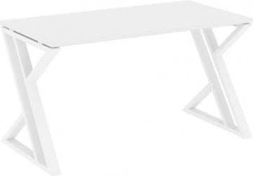 Письменный стол Loft VR.L-SRZ-3.7, Белый Бриллиант/Белый металл в Кемерово