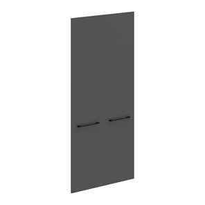 Дверь для шкафа высокая MORRIS TREND Антрацит/Кария Пальмира MHD 42-2 (844х1900х18) в Кемерово