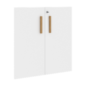 Двери для шкафов низкие с замком FORTA Белый FLD 40-2(Z) (794х18х766) в Кемерово