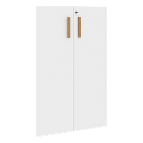 Двери для шкафов средние с замком FORTA Белый FMD 40-2(Z) (794х18х1164) в Кемерово