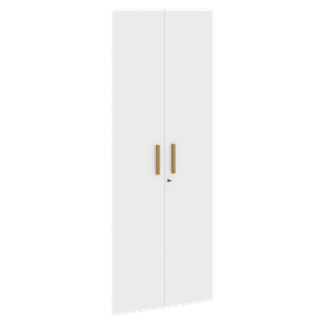 Двери для шкафов высокие с замком FORTA Белый FHD 40-2(Z)  (794х18х1932) в Кемерово