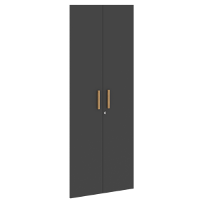 Высокие двери для шкафов с замком FORTA Черный Графит FHD 40-2(Z)  (794х18х1932) в Кемерово