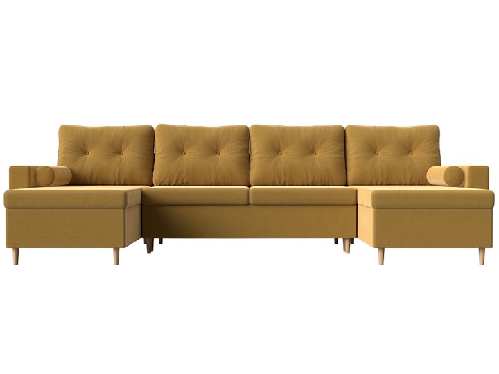 П-образный диван Белфаст, Желтый (Микровельвет) в Кемерово - изображение 5
