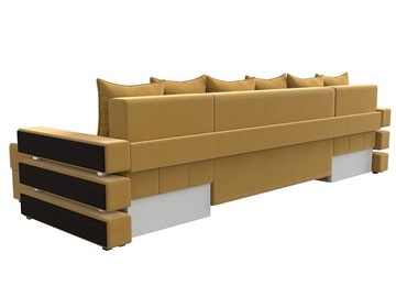 Большой П-образный диван Венеция боннель, Желтый (Микровельвет) в Кемерово - предосмотр 4