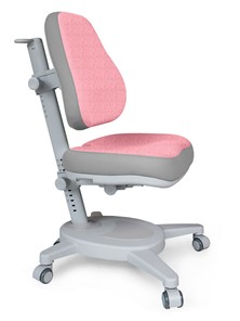Кресло растущее Mealux Onyx (Y-110) G + DPG  - серое + чехол розовый с серыми вставками в Кемерово