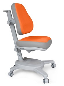 Детское растущее кресло Mealux Onyx (Y-110) OG  - серое + чехол оранжевый с серыми вставками в Кемерово