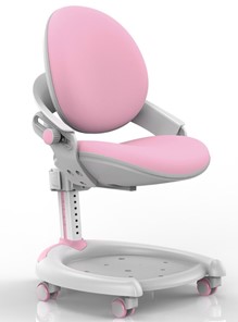 Кресло Mealux ZMAX-15 Plus, Y-710 PN Light, белый металл, обивка светло-розовая однотонная в Кемерово