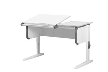 Детский стол-трансформер 1/75-40 (СУТ.25) белый/белый/Серый в Кемерово - изображение 1