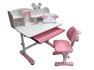 Стол растущий и стул Carezza Pink FUNDESK в Кемерово - предосмотр