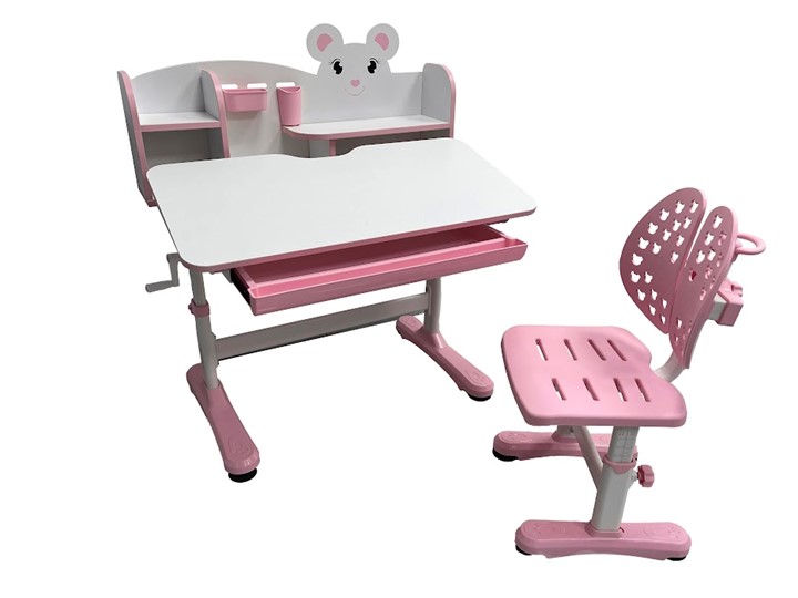 Стол растущий и стул Carezza Pink FUNDESK в Кемерово - изображение 4