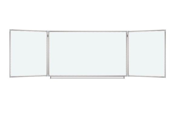 Доска магнитная настенная BRAUBERG 100х150/300 см, 3-х элементная в Кемерово - изображение