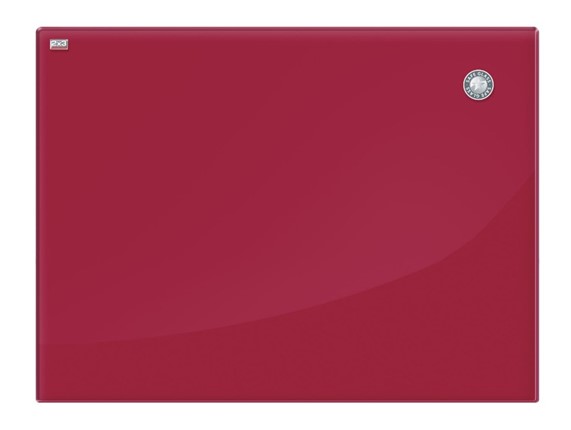 Доска магнитно-маркерная стеклянная 2х3 OFFICE TSZ86 R, 60x80 см, красная в Кемерово - изображение