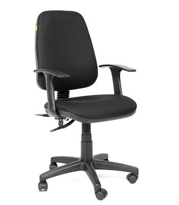Кресло компьютерное CHAIRMAN 661 Ткань стандарт 15-21 черная в Кемерово - изображение