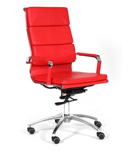 Кресло CHAIRMAN 750 экокожа красная в Кемерово - предосмотр